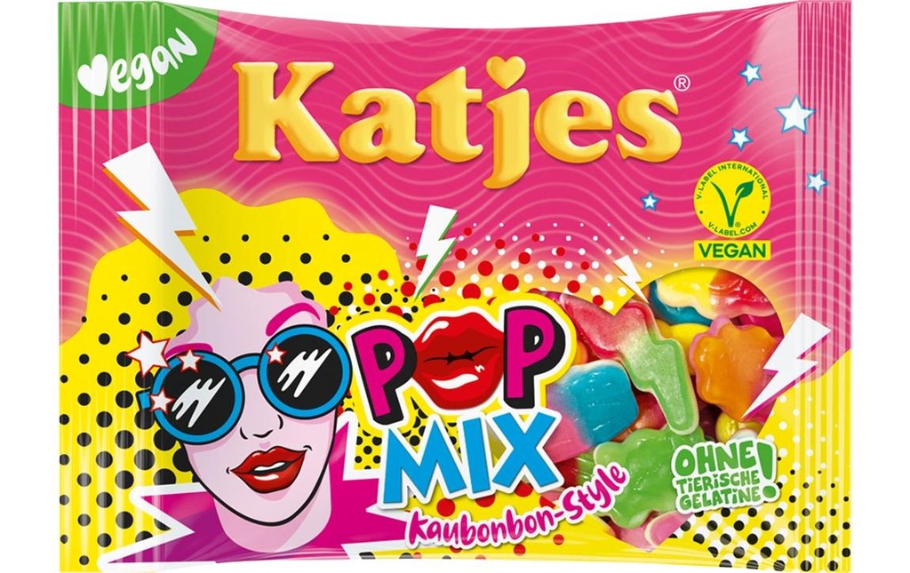 Katjes Bonbons à croquer Mix pop 210 g