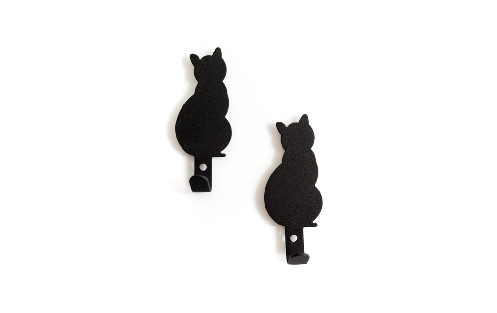 Trendform Crochet magnétique Black Cat 2 Pièce/s, Noir
