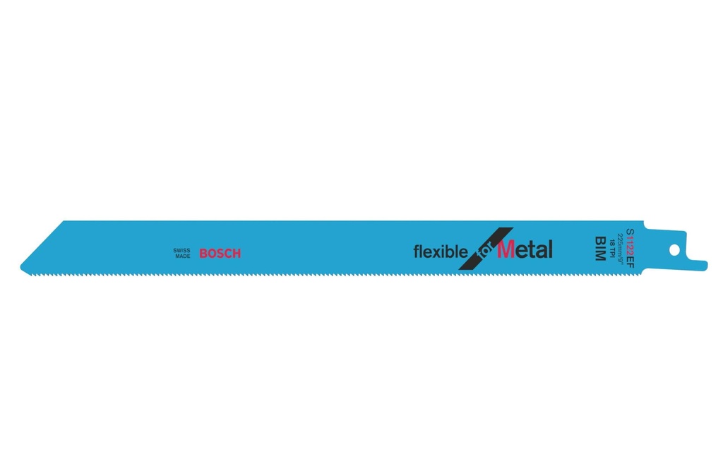 Bosch Professional Lame de scie sabre S 1122 EF Flexible for Metal, 5 pièces