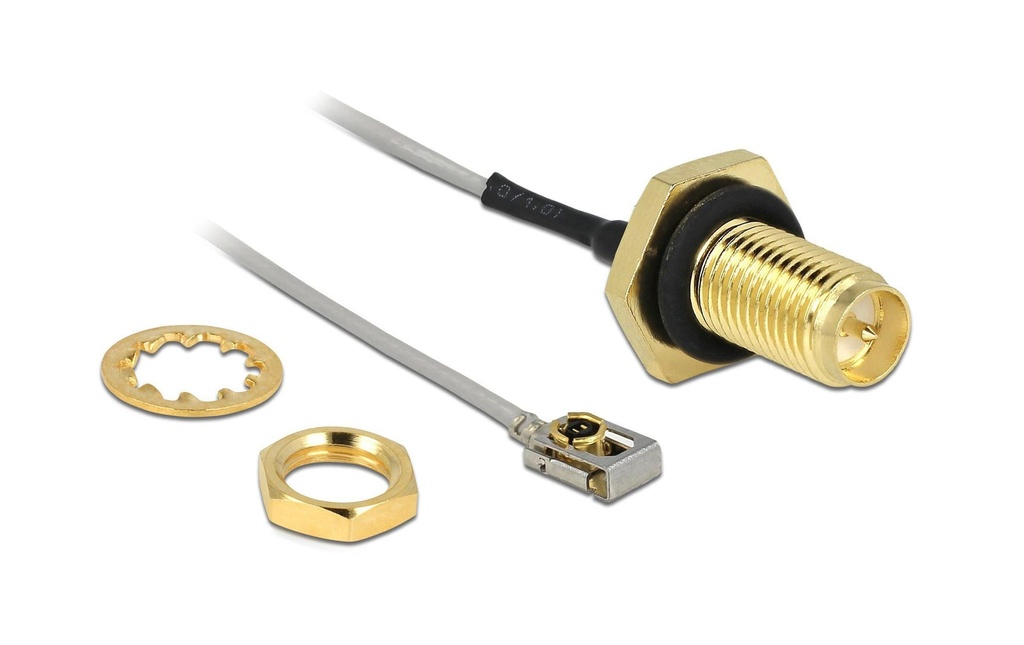 Delock Câbles d’antenne RP-SMA  sur MHF, pour installation, 35cm