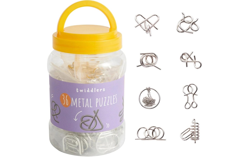 Twiddlers Jeu de casse-tête en métal 36 pièces