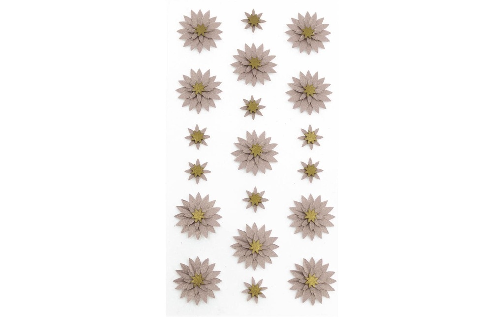 Artoz Autocollant à motif Fleur 1 feuille, vieux rose