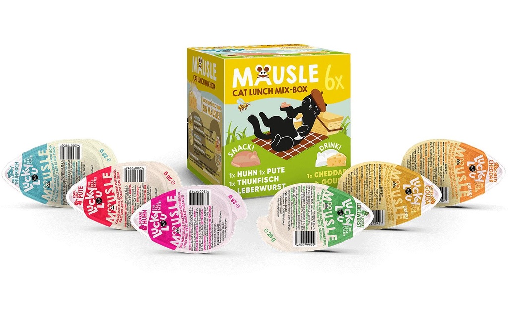 Lucky Lou Compléments alimentaires pour chats Multipack de souris, 6 x 28 g
