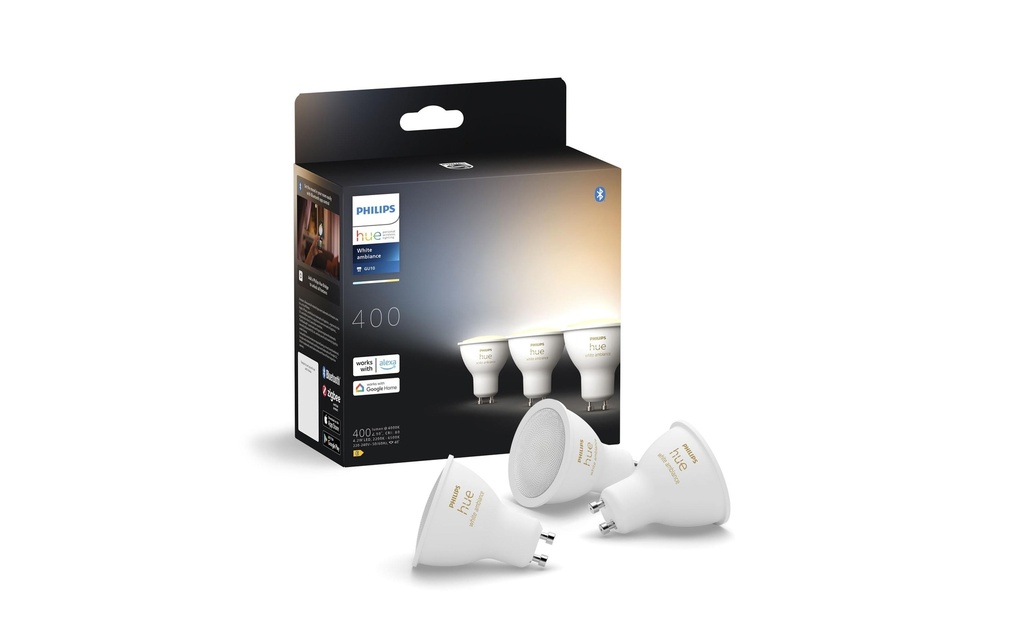 Philips Hue Ambiance blanche Pack de trois GU10