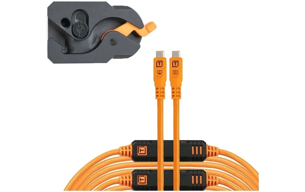 Tether Tools Câble Pince Leverlock et USB-C 9.2m