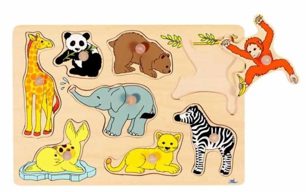 Goki Jeux d’emboîtement Enfants animaux