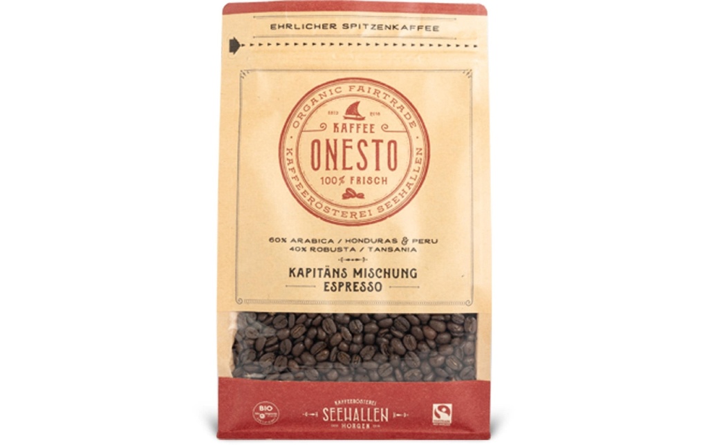 ONESTO Grains de café Mélange biologique du capitaine 1 kg