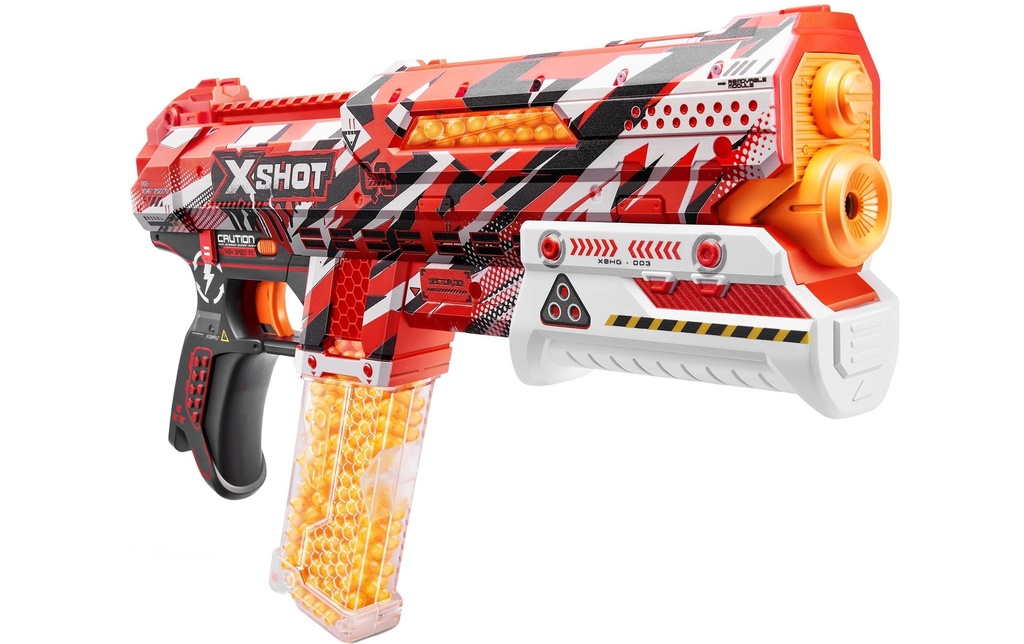 X-Shot Hyper Gel Clutch Blaster avec billes de gel – EN71 Série 1