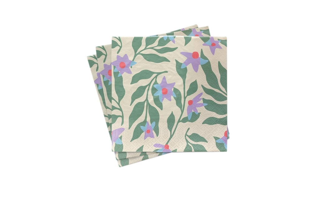 Chic Mic Serviettes à cocktail Jardin sans fin 33 cm x 33 cm, 1 Pièce/s