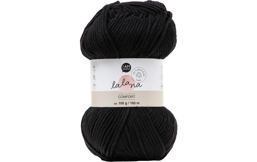 lalana Laine Comfort 100 g, Noir