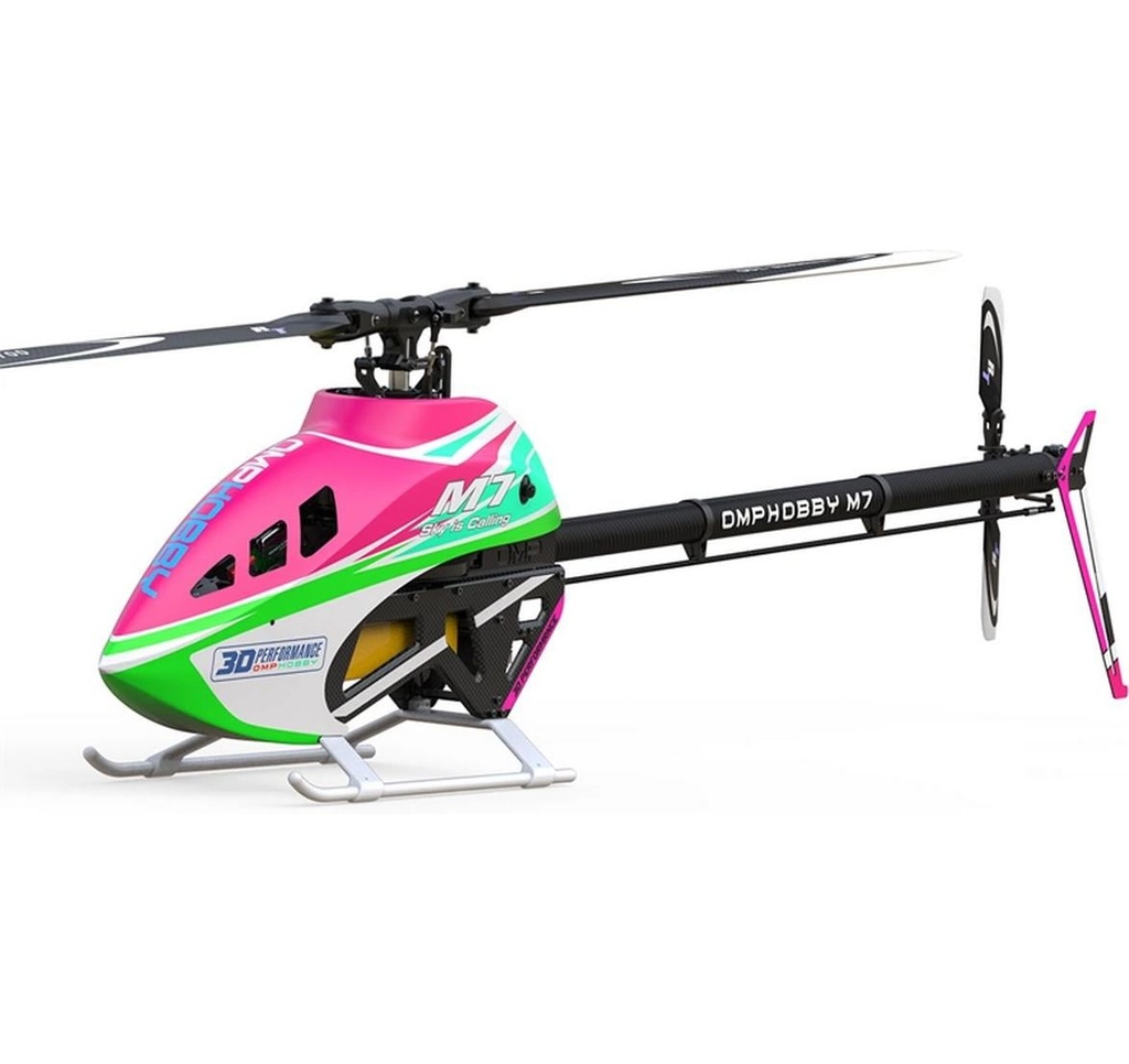 OMPHobby Hélicoptère M7 rose tropical Kit et moteur