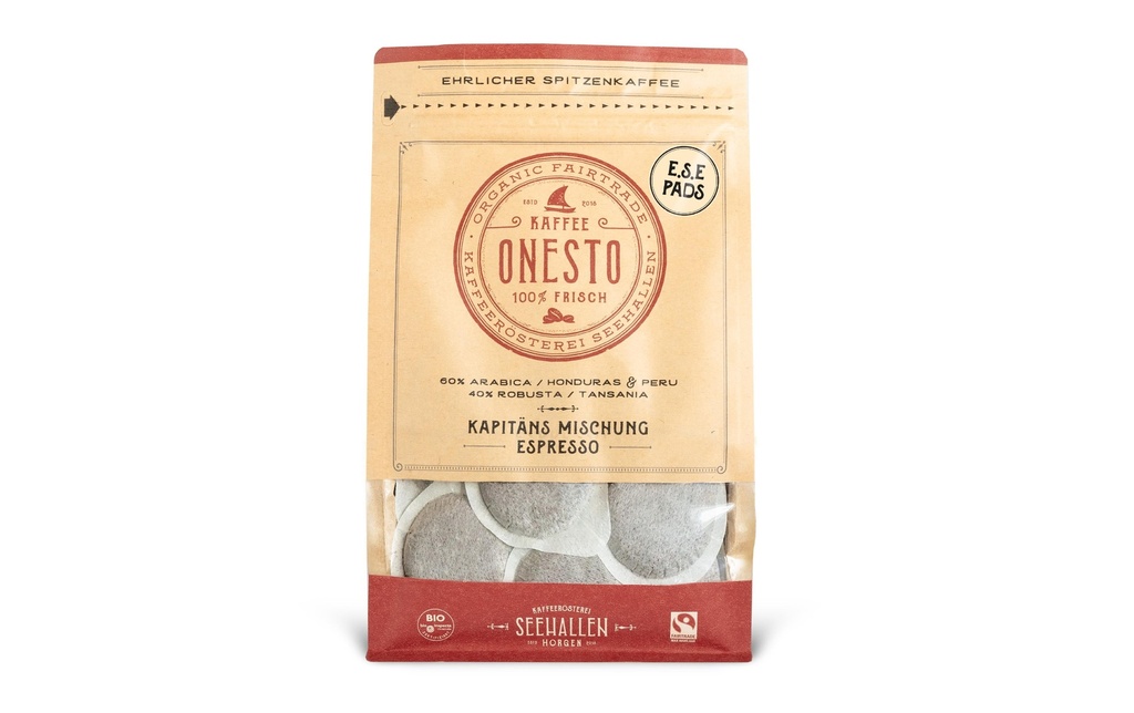 ONESTO Dosettes de café Mélange du capitaine E.S.E. 30 pièces