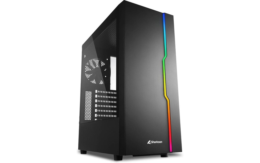 Sharkoon Boîtier d’ordinateur RGB Slider Noir