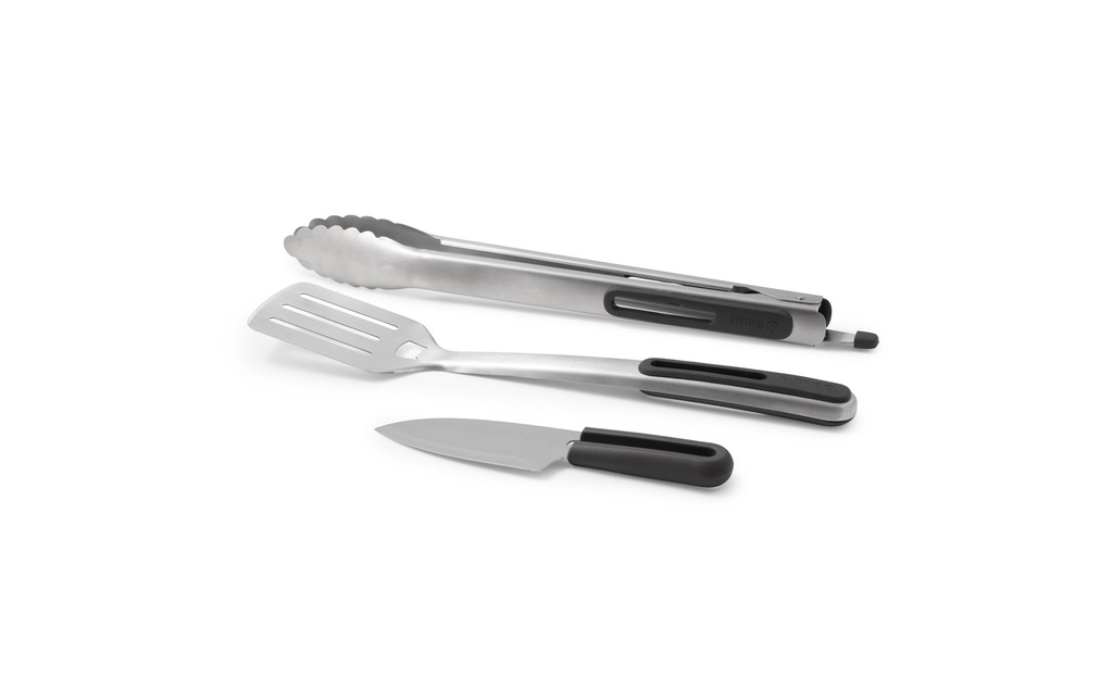 BioLite Set de couverts pour le barbecue Prep & Grill Toolkit 3 pièces, Argenté
