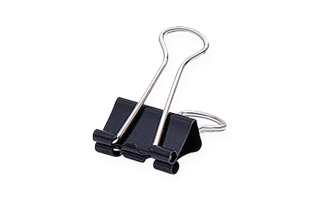 Soennecken Pince à papier 19 x 7 mm, noir, 12 pièces