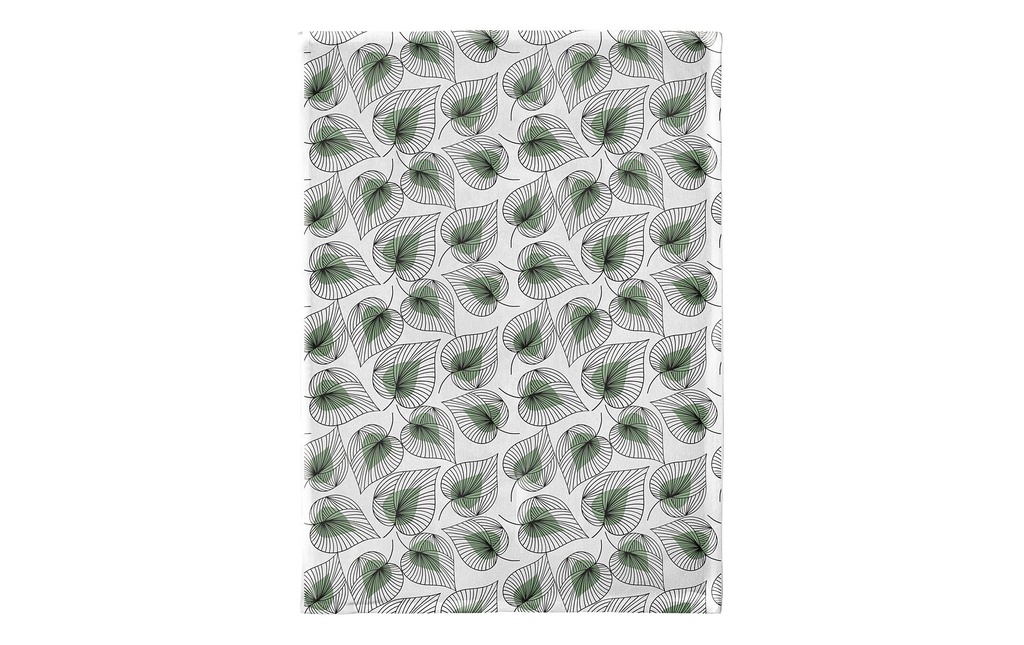 Chic Mic Torchon pour la vaisselle Line art leaves 50 x 70 cm