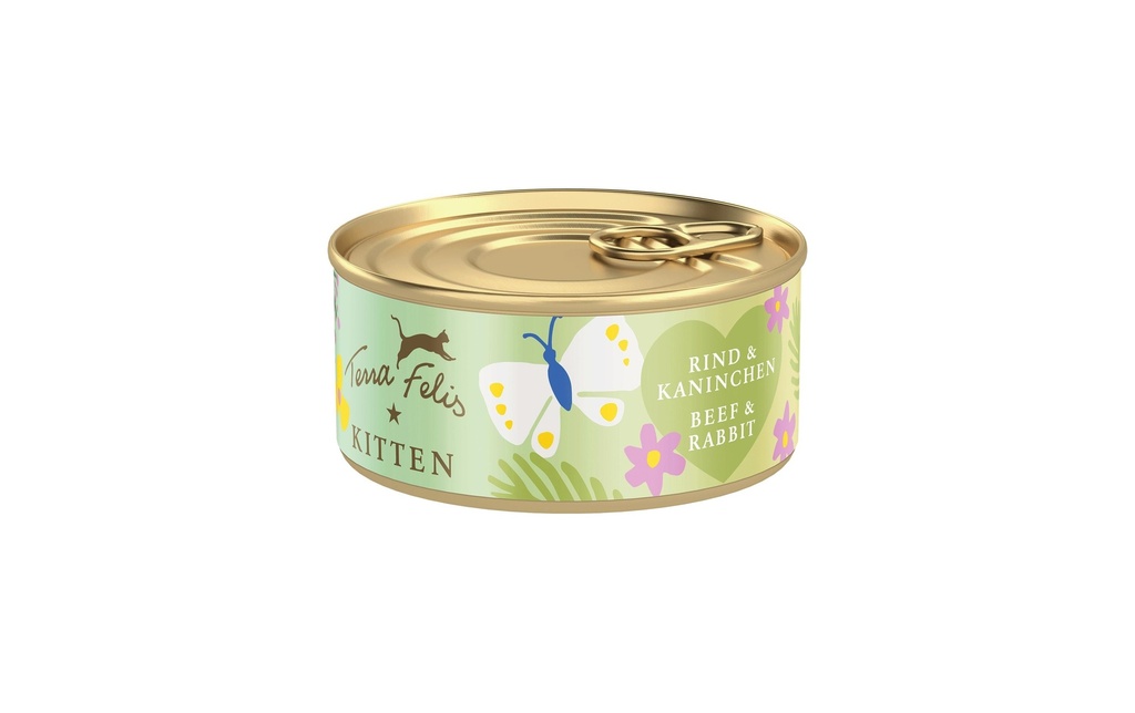 Terra Felis Alimentation humide Kitten Bœuf & Lapin 70 g