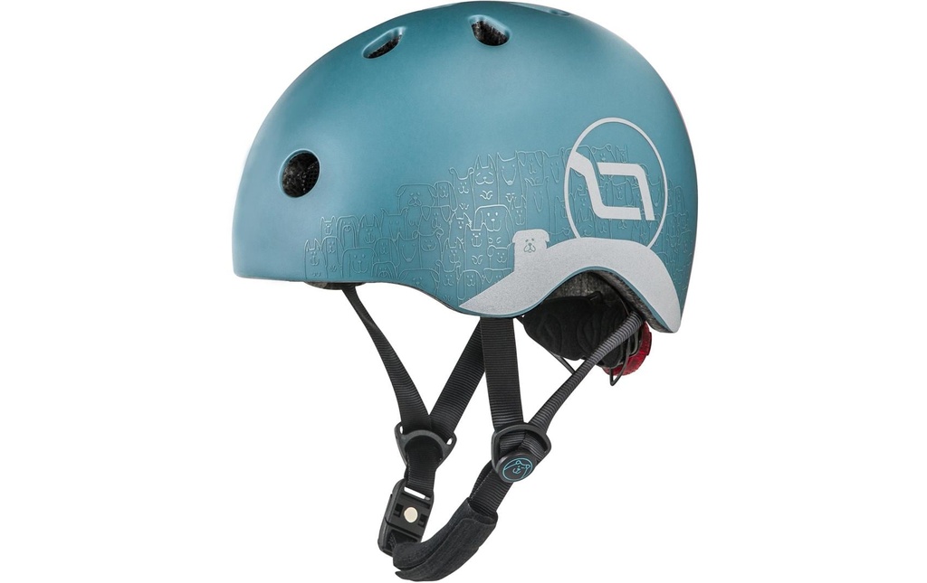 Scoot and Ride Casque pour enfants Acier Bleu, XXS-S