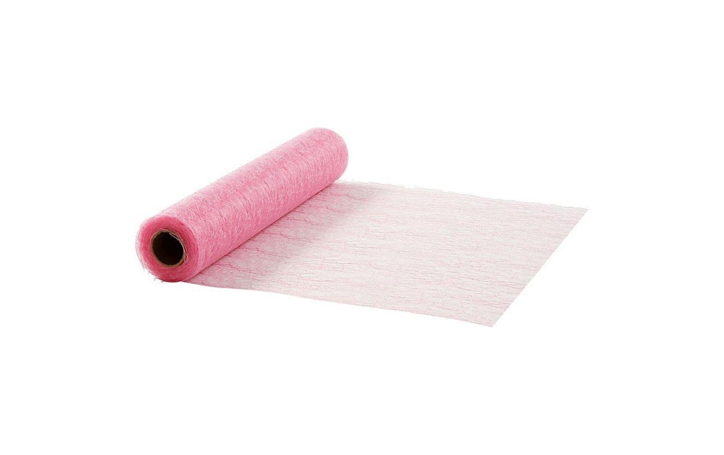 Creativ Company Chemin de table Réseau 30 cm x 1000 cm, Rose