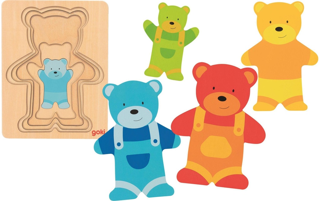 Goki Puzzle en bois Ours