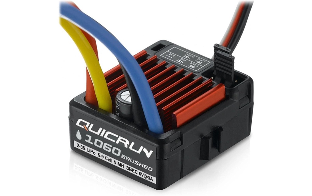 Hobbywing Régulateur Brushed QuicRun 1060 Fiche en T 60 A