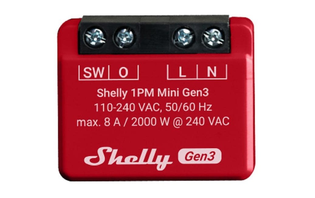 Shelly Actionneur de commutation Wi-Fi Mini PM Gen3