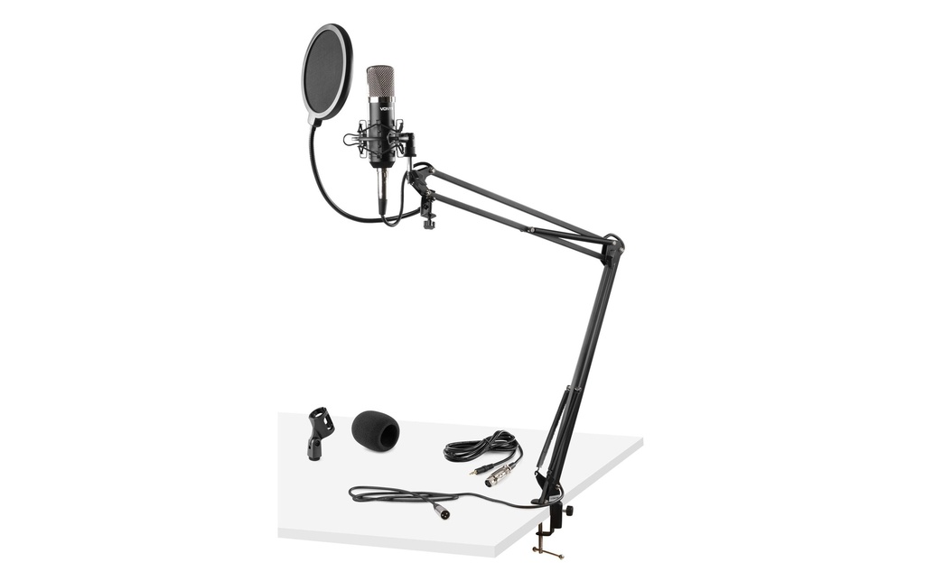 Vonyx Microphone à condensateur CMS400 Studio-Set