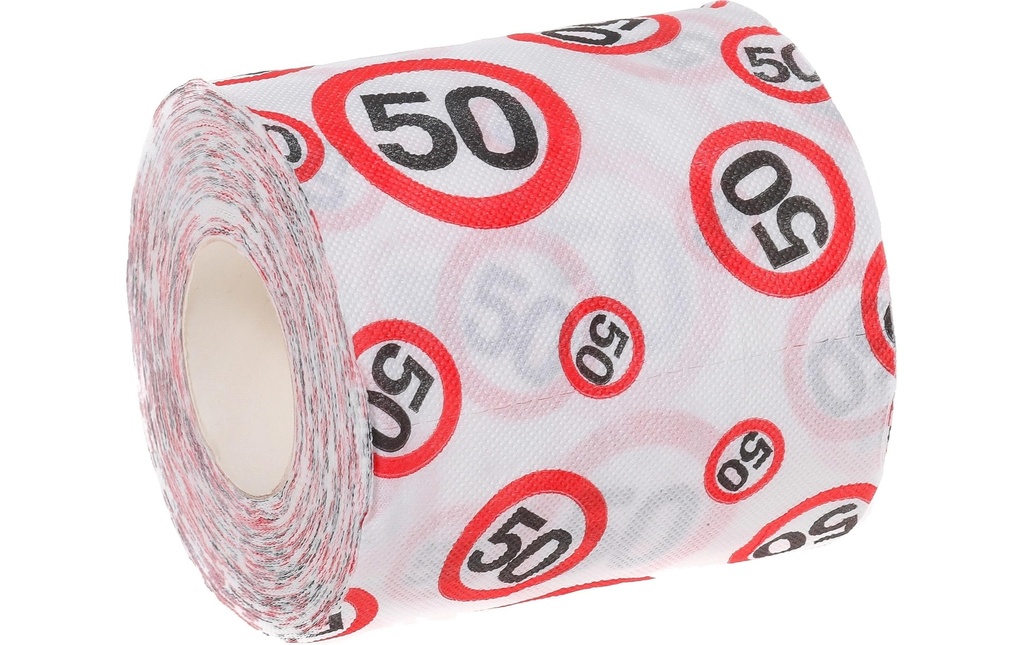 Trendcompany Articles de farces et attrapes Papier WC 50e anniversaire