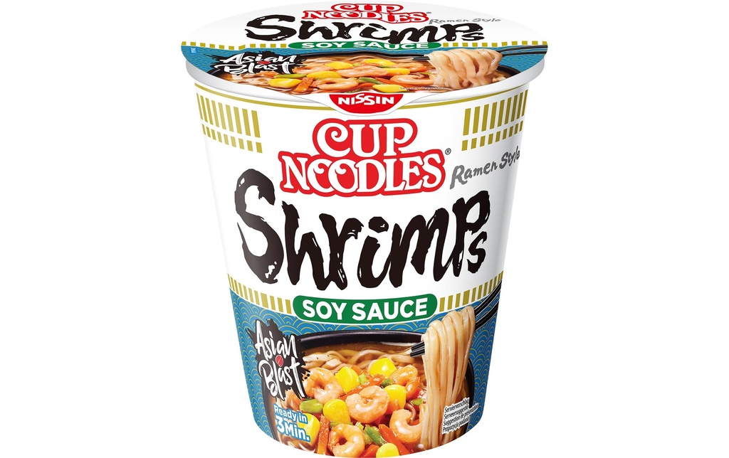 Nissin Food Cup Noodles Shrimps 63 g