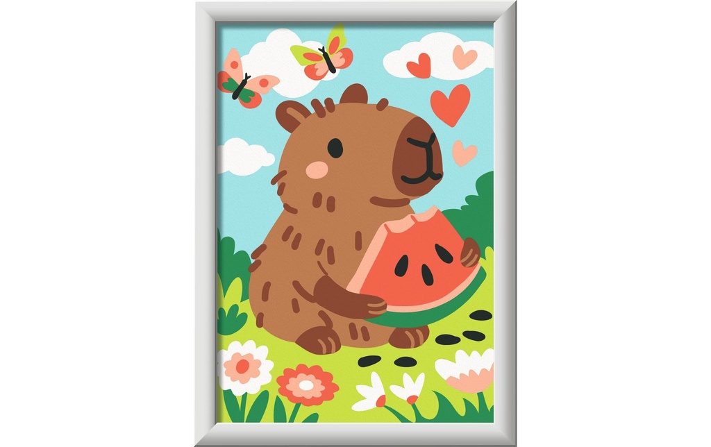 Ravensburger Peinture avec chiffres Set de peinture Capybara