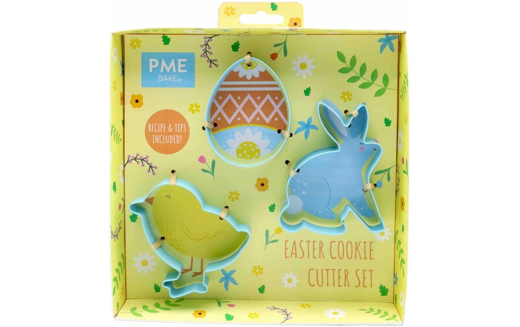 PME Emporte-pièce pour biscuits PME Set lapin, poussin et œuf de Pâques