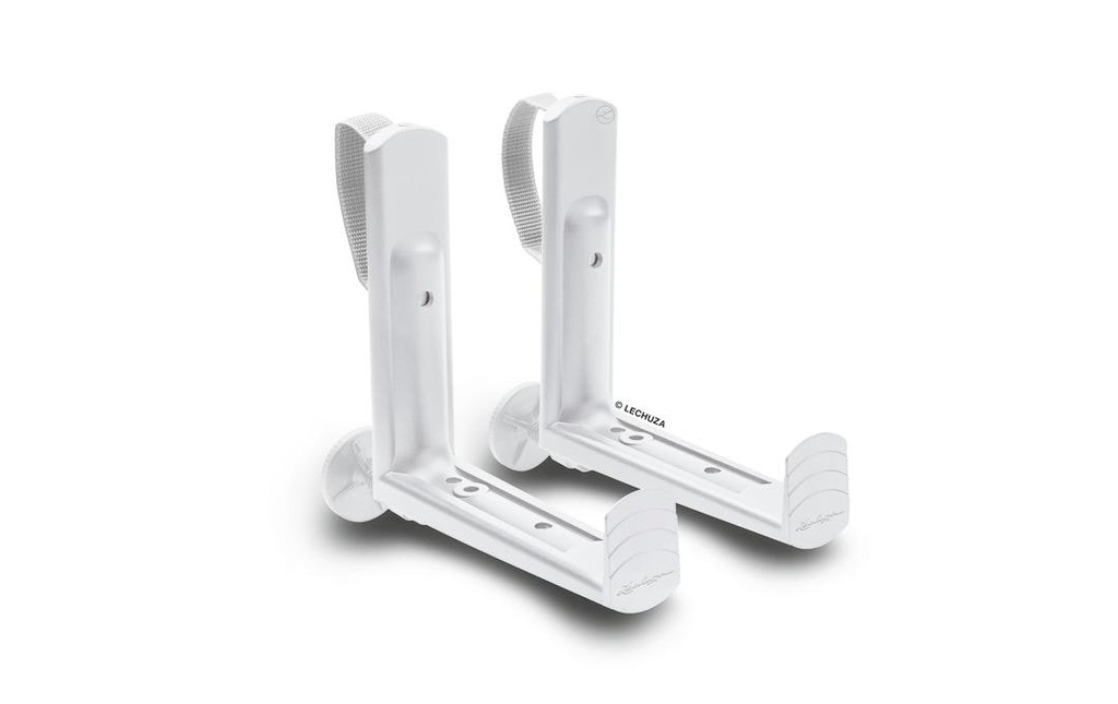 Lechuza Support pour caissettes de balcon Blanc(1 pièce = 1 paire) Blanc