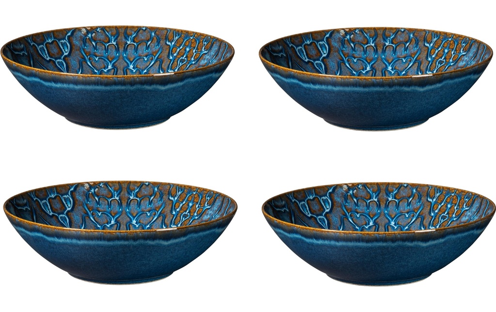 Mäser Bol Tiles 24 cm, 4 pièces, bleu