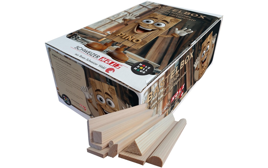 Holz Zollhaus Boîte de bricolage PINO, 70 pièces en bois