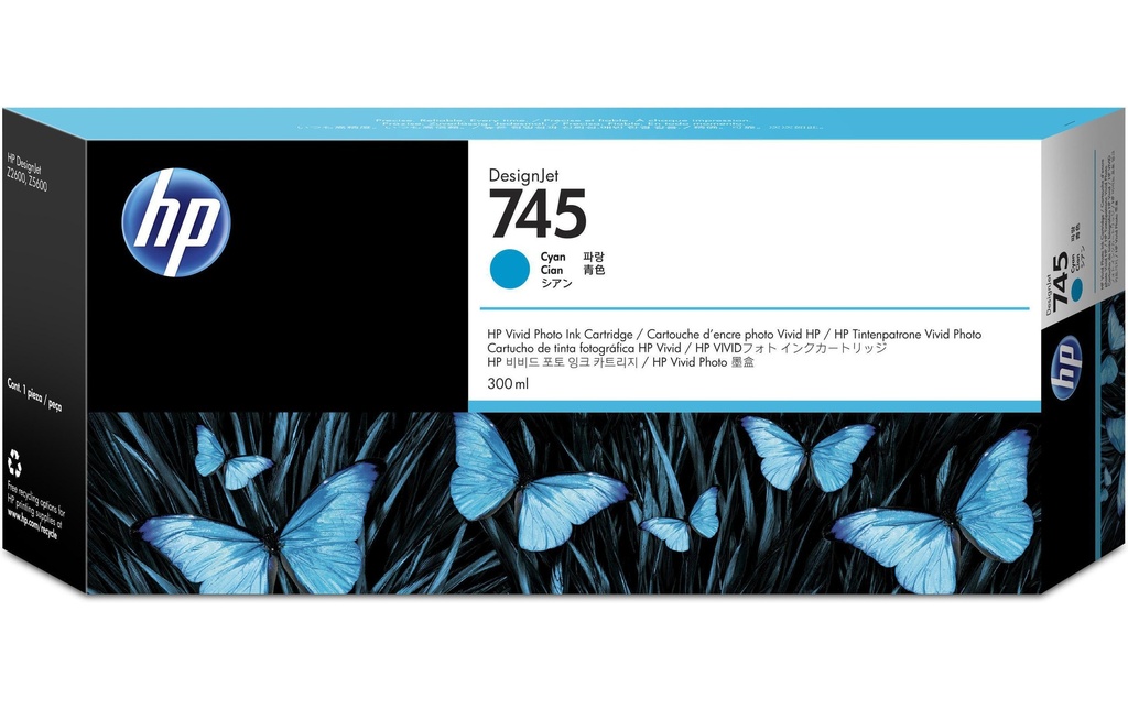 HP Encre Nr. 745 (F9K03A) Cyan