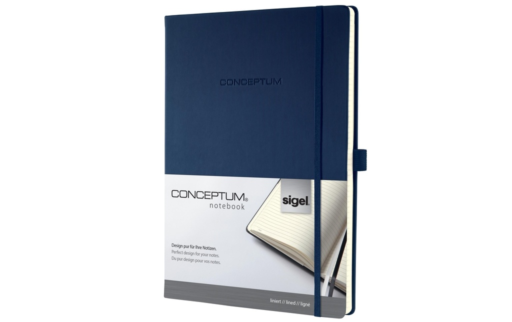 SIGEL Liv.note HC 213x295lign.mid.bl (194 pces)