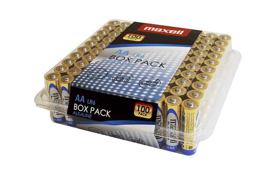 Maxell Europe LTD. Pile Alkaline AA , 100 Pièce/s