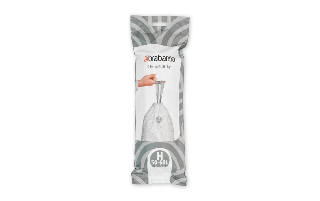 Brabantia Sac à ordures ménagères PerfectFit 50 l, 10 Pièce/s