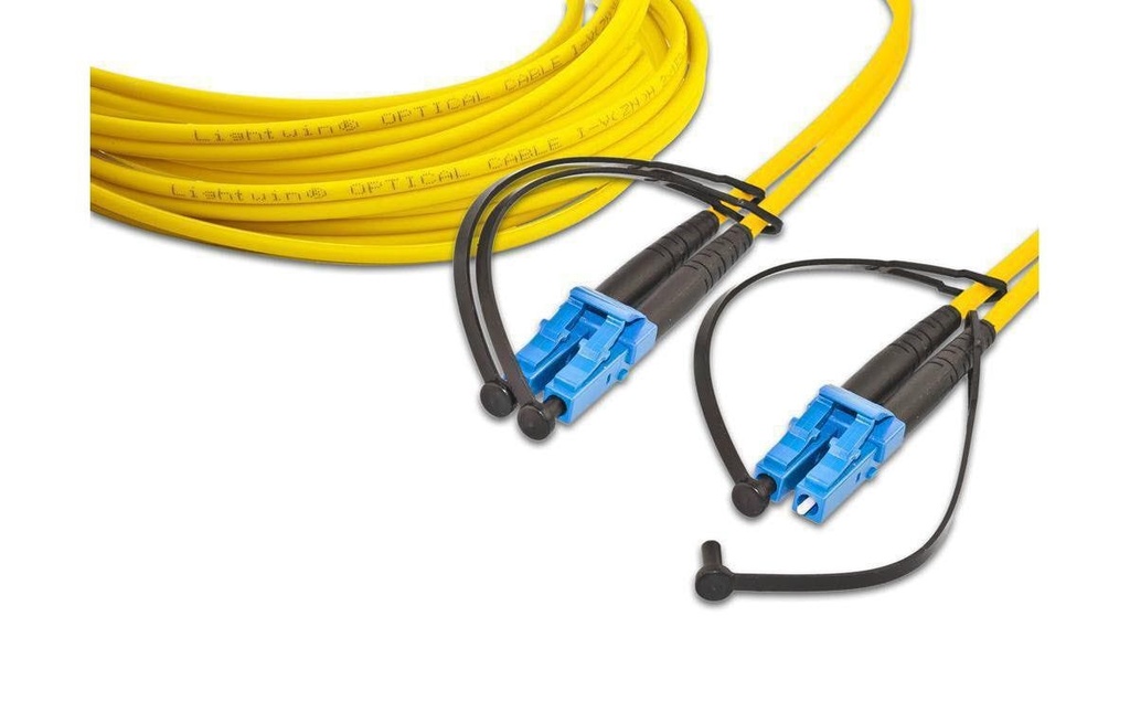 Lightwin Câble patch à fibre optique Singlemode LC – LC, OS2, Duplex, 40 m