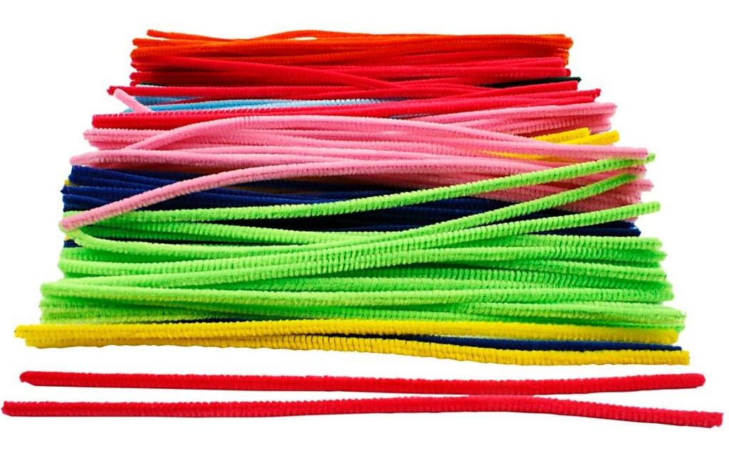 Creativ Company Fil-chenille multicolore, 200 pièces