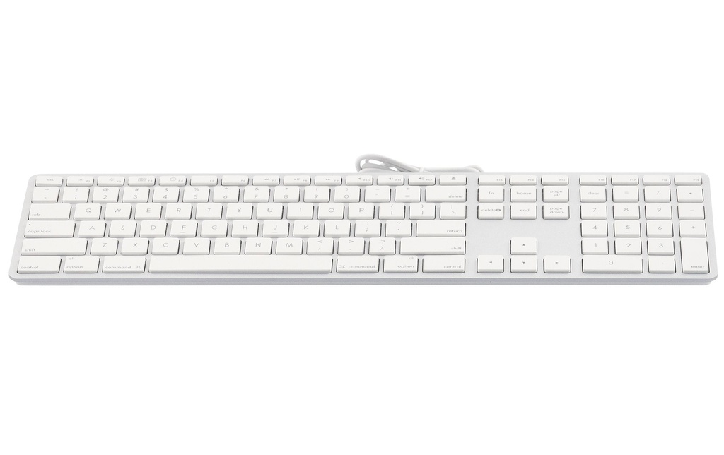 LMP Clavier KB-1243 Blanc, disposition américaine avec clavier numérique