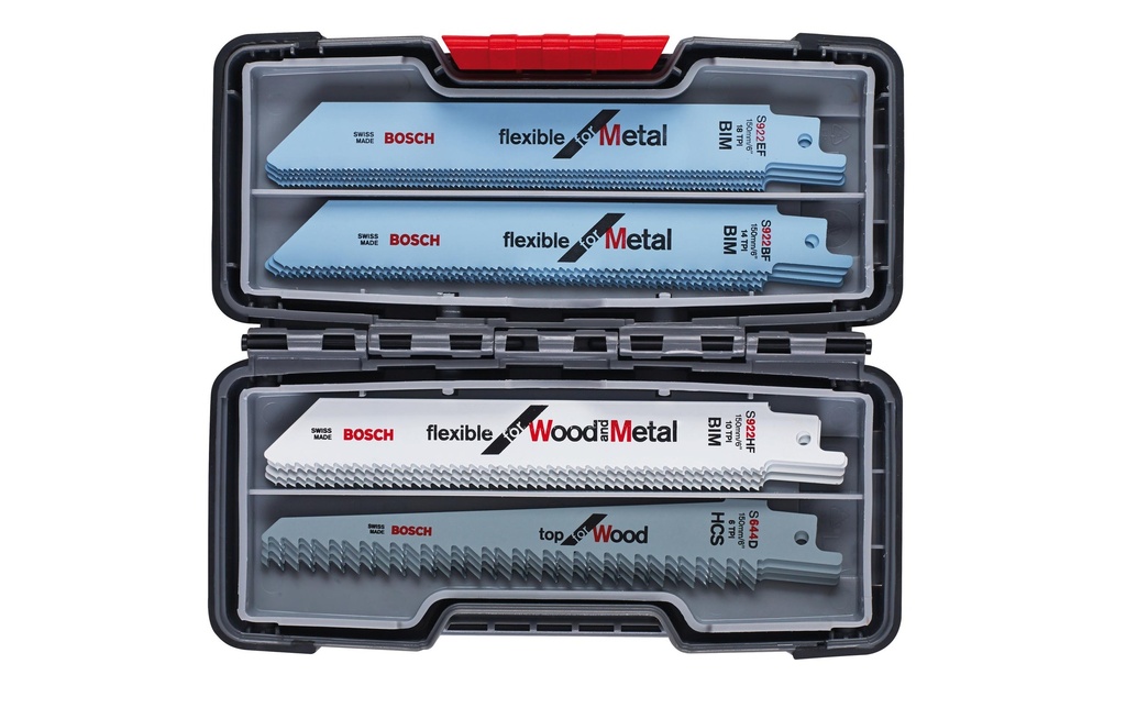 Bosch Professional Jeux de lames de scie sabre Wood & Metal, 20 pièces