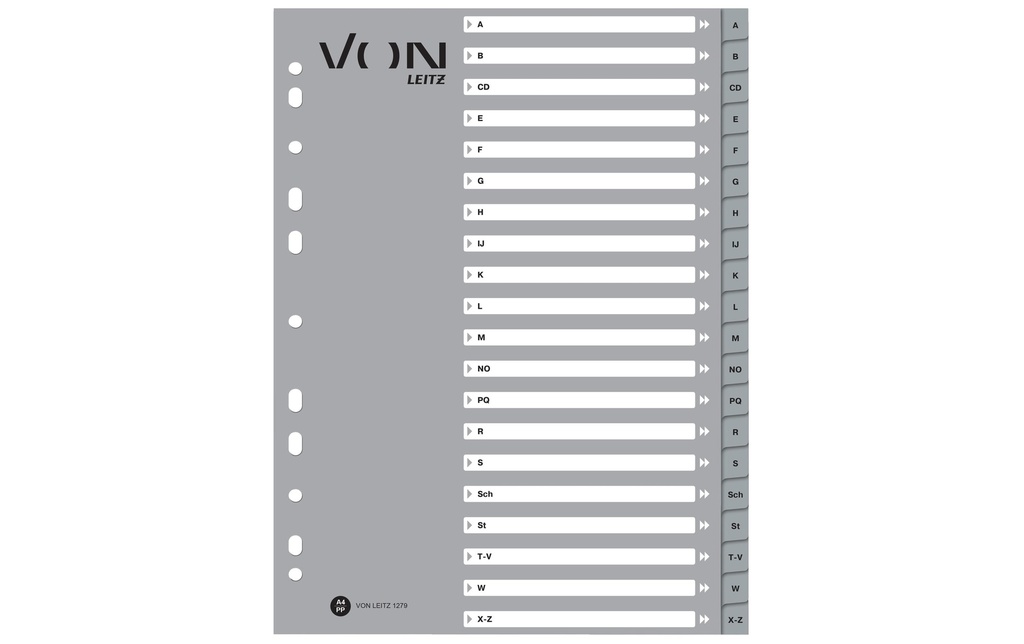 VON Registre A4, A-Z