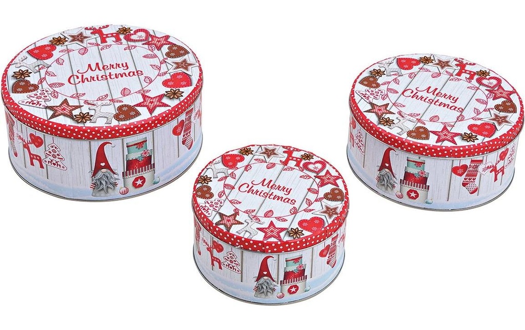 G. Wurm Boîte pour biscuits de Noël Joyeux Noël Lot de 3