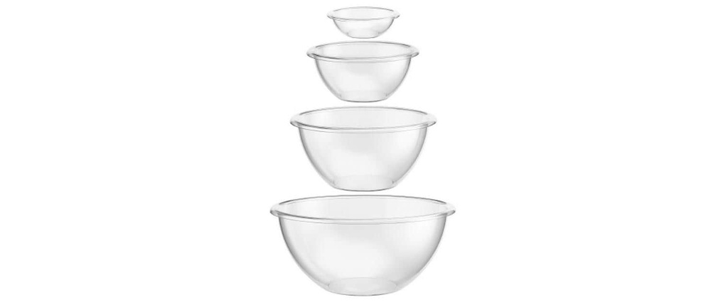Bodum Saladier Set Bistro 4 pièces Transparent, 10 l