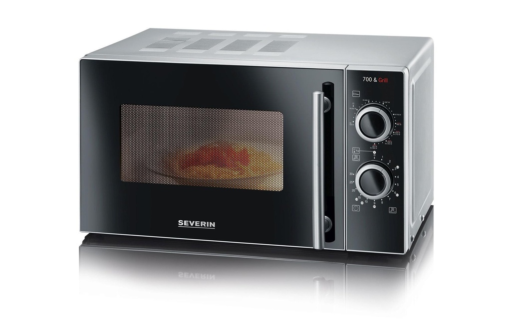 Severin Four à micro-ondes grill MW 7875 Noir/Argenté