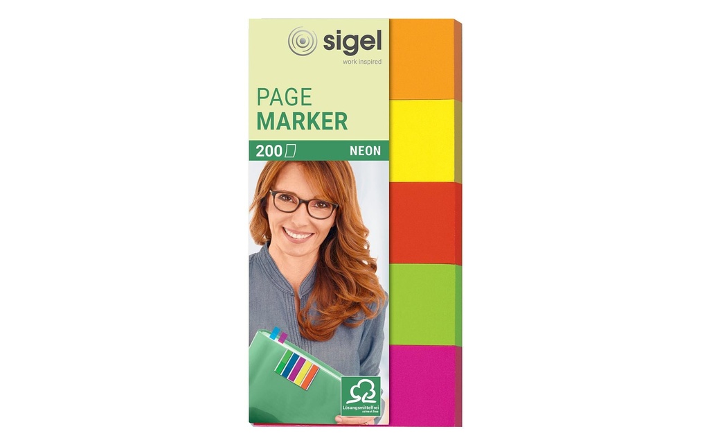 SIGEL Notes adhés.Set 5 couleurs (200 pces)