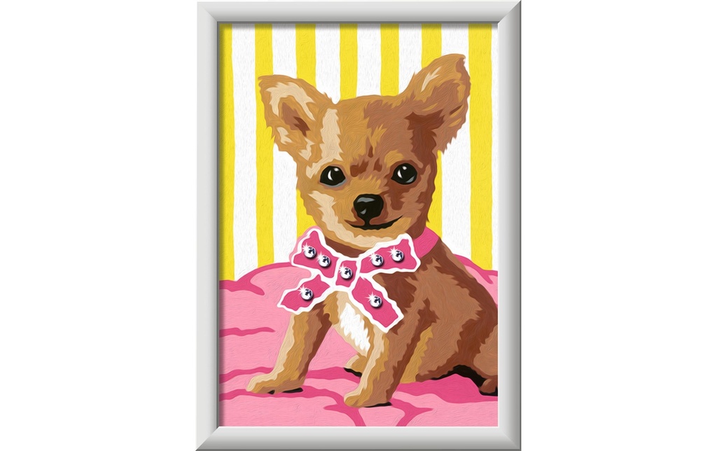 Ravensburger Peinture par numéros CreArt Petit Chihuahua 14 x 19 cm