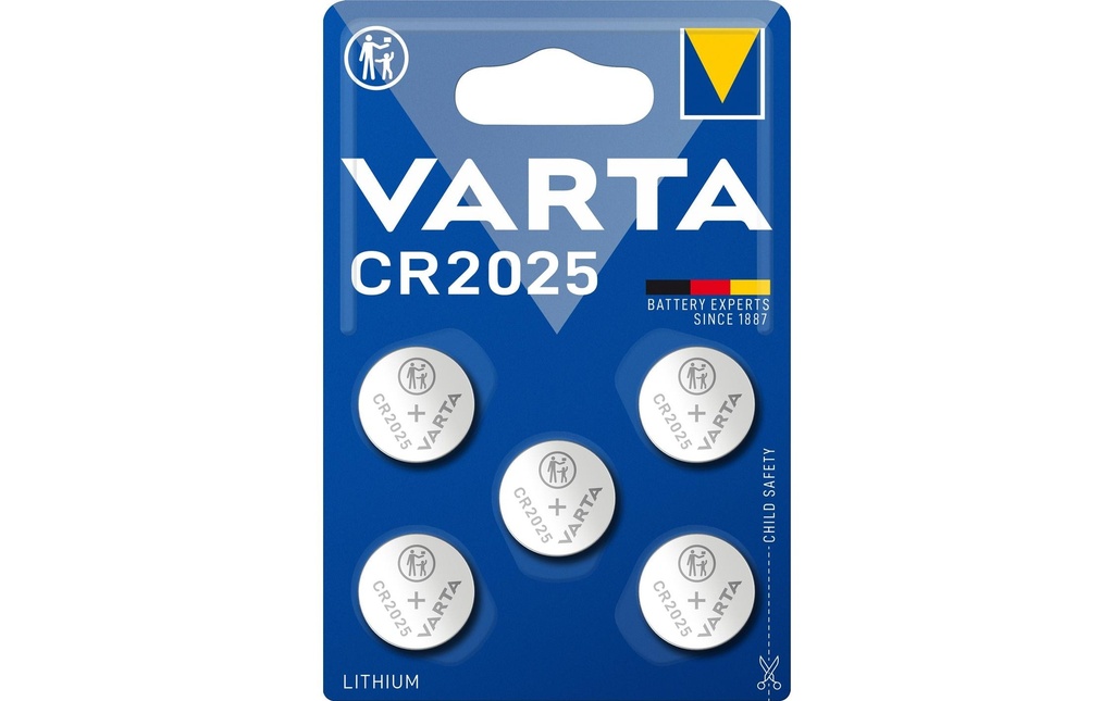 Varta Pile bouton CR2025 , 5 Pièce/s