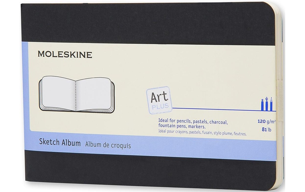MOLESKINE Liv.esquisse Art Plus A6 noir (72 pces)